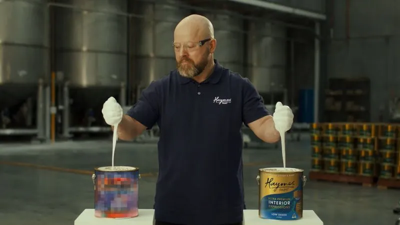 Haymes Paint, You Bet It's Better, still frame