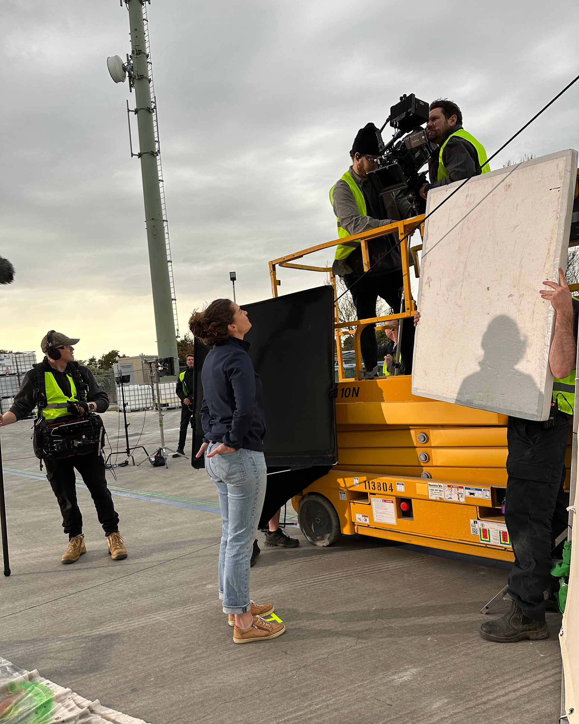 Behind the scenes, Haymes Paint shoot